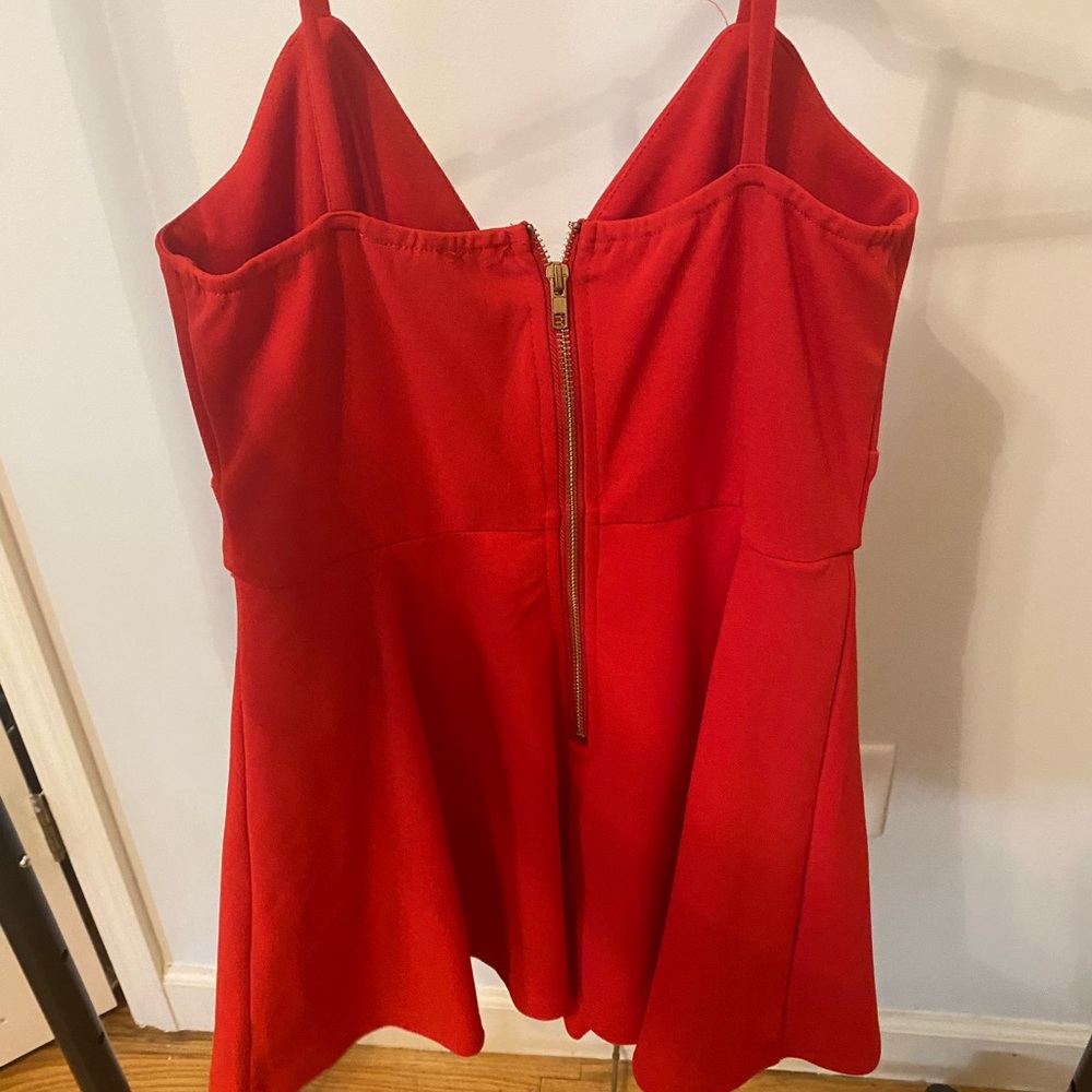 Red romper from ruby and Jenna
